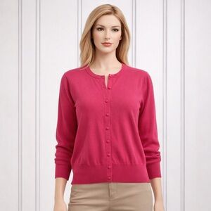 🌟 Premise Studio Pink Button-Front Cardigan Sweater | XL